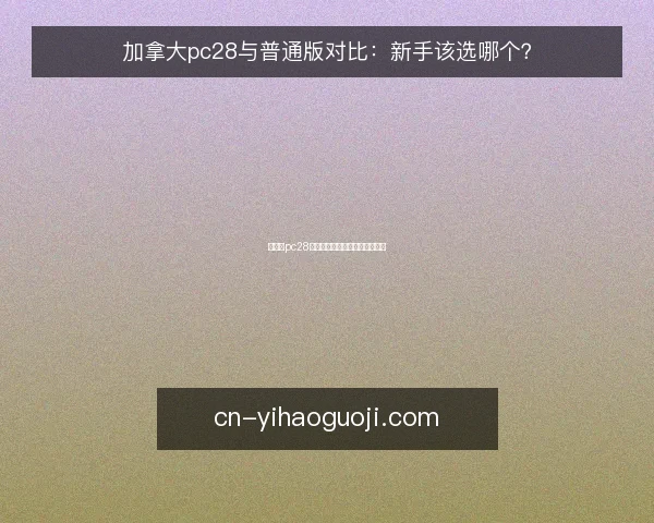 加拿大pc28与普通版对比：新手该选哪个？